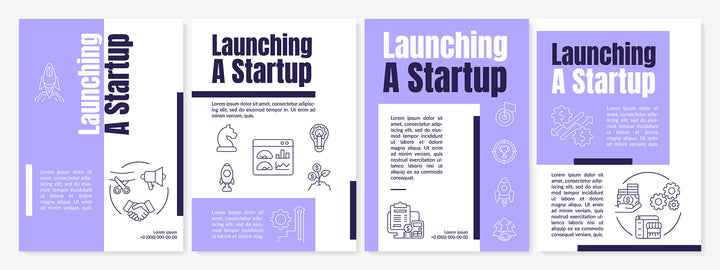 Startup launch concepts bundle
