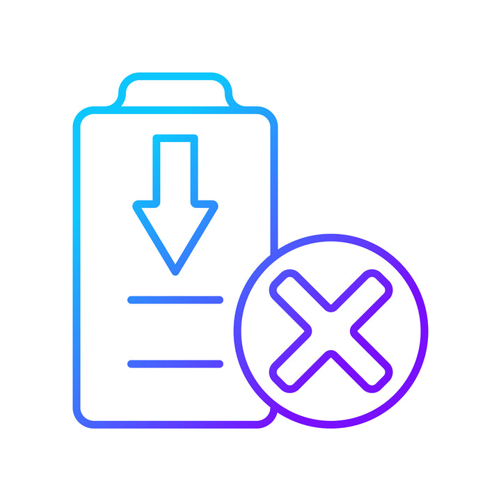 Drone usage gradient manual label icons set for dark and light mode set