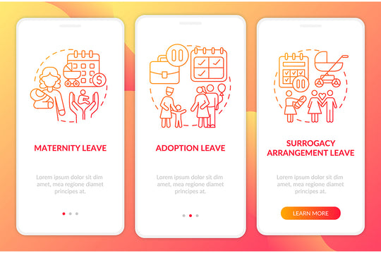 Maternity Leave Related App Page Bundle
