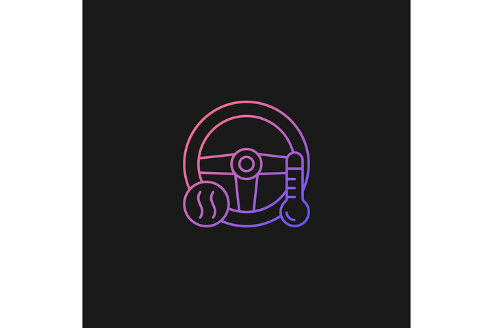 Auto racing gradient icons set for dark and light mode