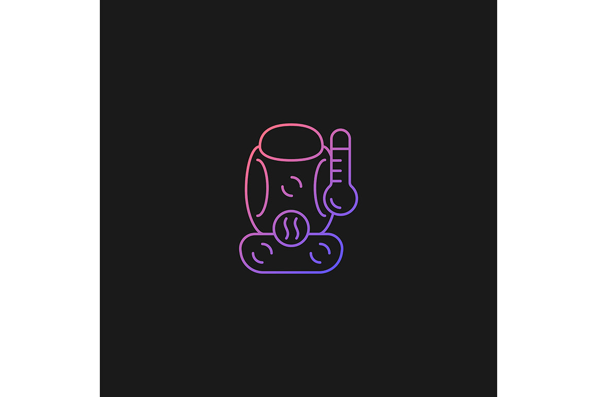 Auto racing gradient icons set for dark and light mode
