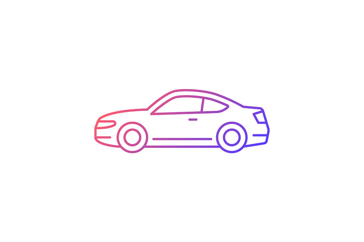 Auto racing gradient icons set for dark and light mode
