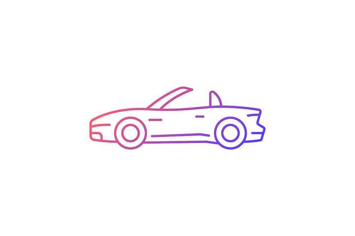 Auto racing gradient icons set for dark and light mode