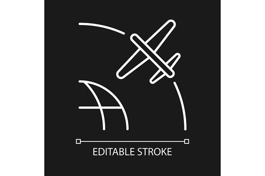 Satellites types linear icons set for dark and light mode