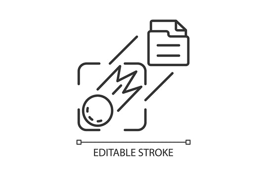 Satellites types linear icons set for dark and light mode