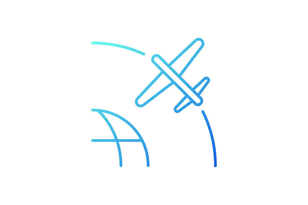 Satellites types gradient icons set for dark and light mode for dark and light mode