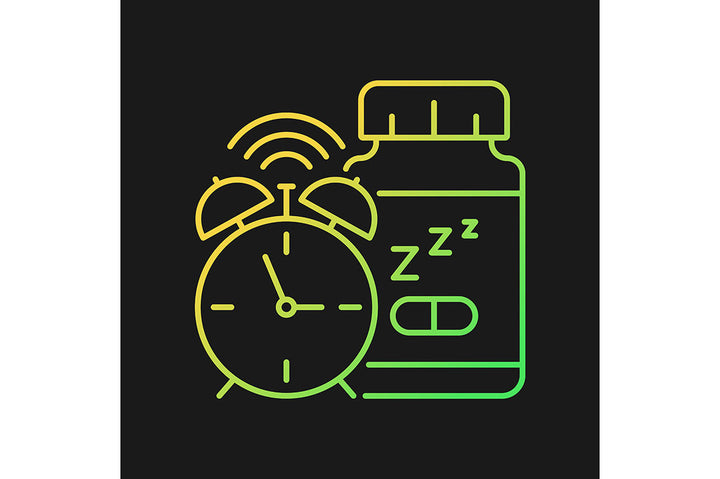 Food supplements gradient icons set
