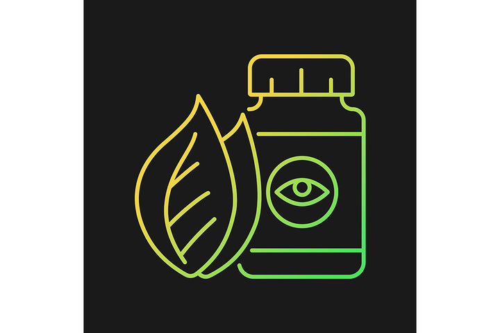 Food supplements gradient icons set