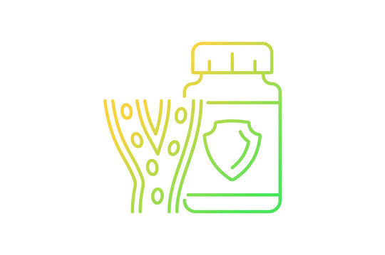 Food supplements gradient icons set