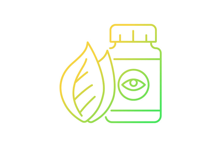 Food supplements gradient icons set
