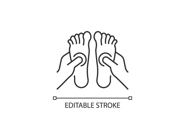Massage types linear icons set for dark and light mode