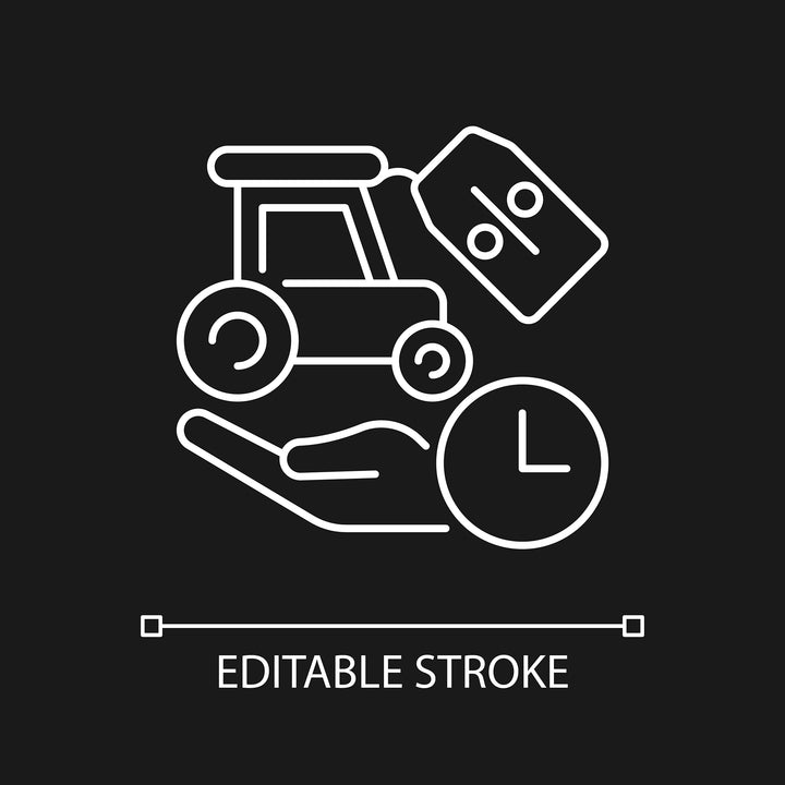 Small business incentives linear icons set for dark and light mode