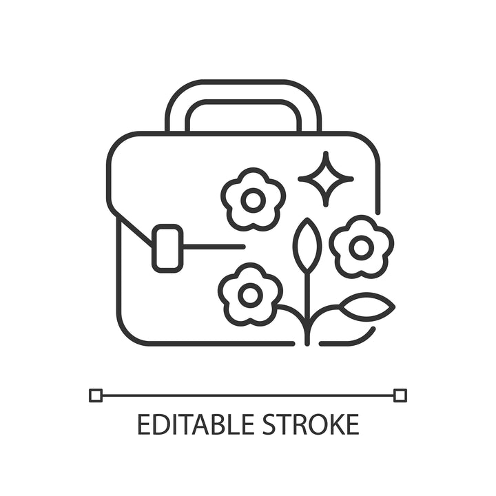 Small business incentives linear icons set for dark and light mode