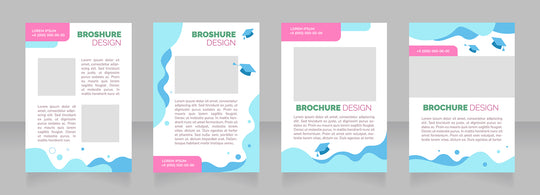 High education brochure layout design bundle