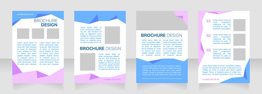 High education community advertising blank brochure design bundle