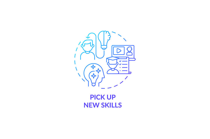 Career advancement concept icons bundle