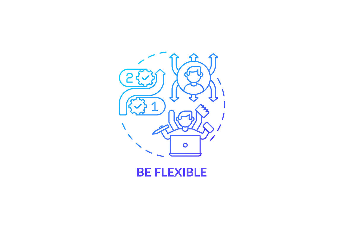 Career advancement concept icons bundle