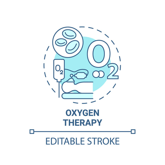 Pulmonary rehabilitation concept icons bundle