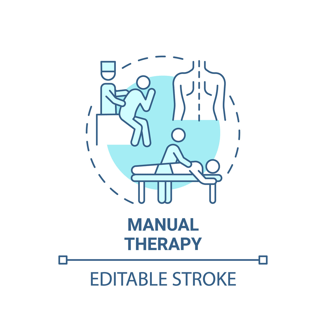 Pulmonary rehabilitation concept icons bundle