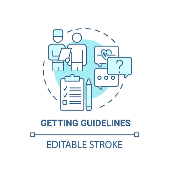 Pulmonary rehabilitation concept icons bundle