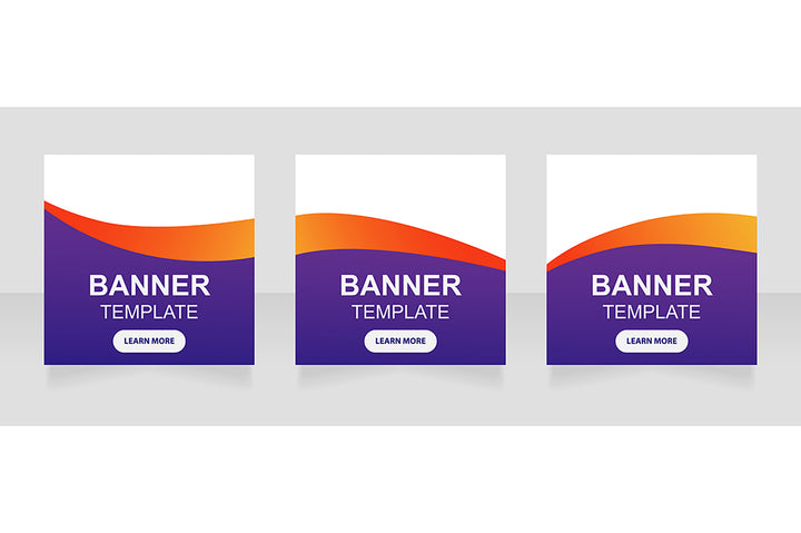 Online seminar web banner template bundle