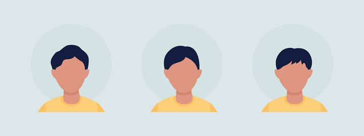 Different people color vector character avatar bundle