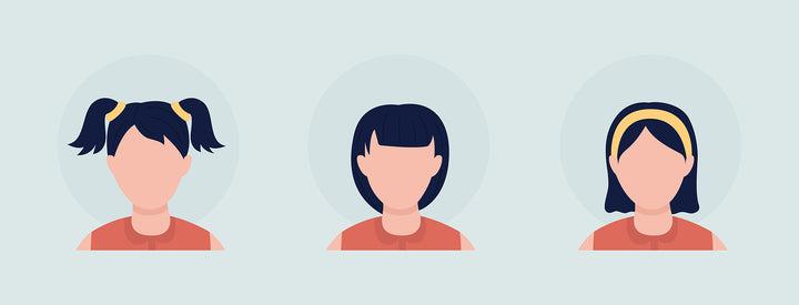 Different people color vector character avatar bundle