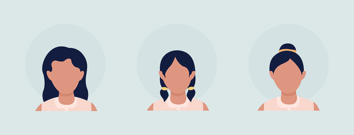 Different people color vector character avatar bundle