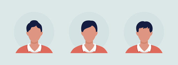 Different people color vector character avatar bundle