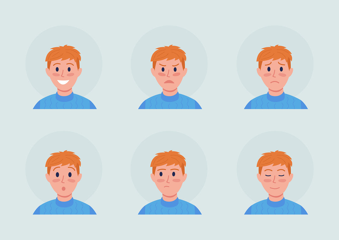 Different people color vector character avatar bundle