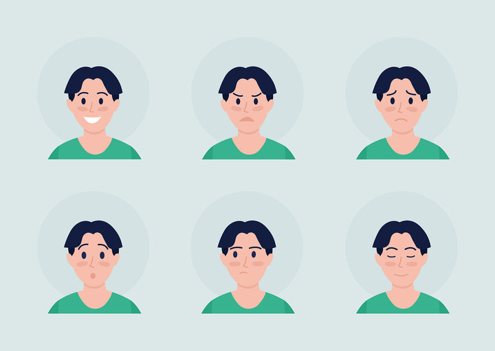 Different people color vector character avatar bundle