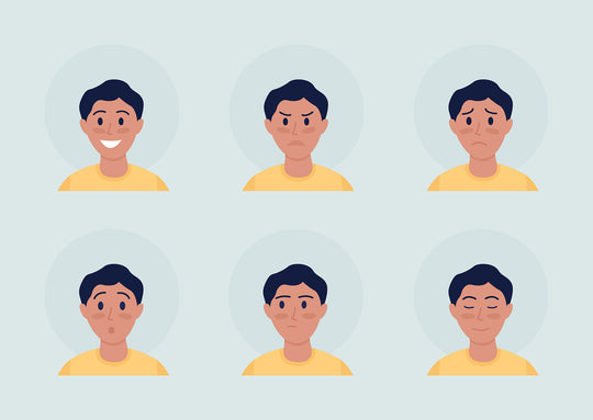 Different people color vector character avatar bundle