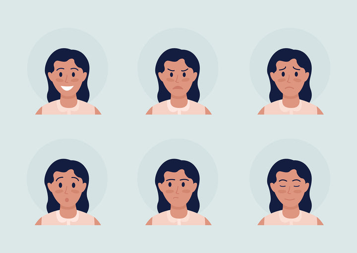 Different people color vector character avatar bundle