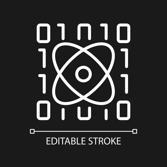 Data mining linear pixel perfect icons set for dark and light mode