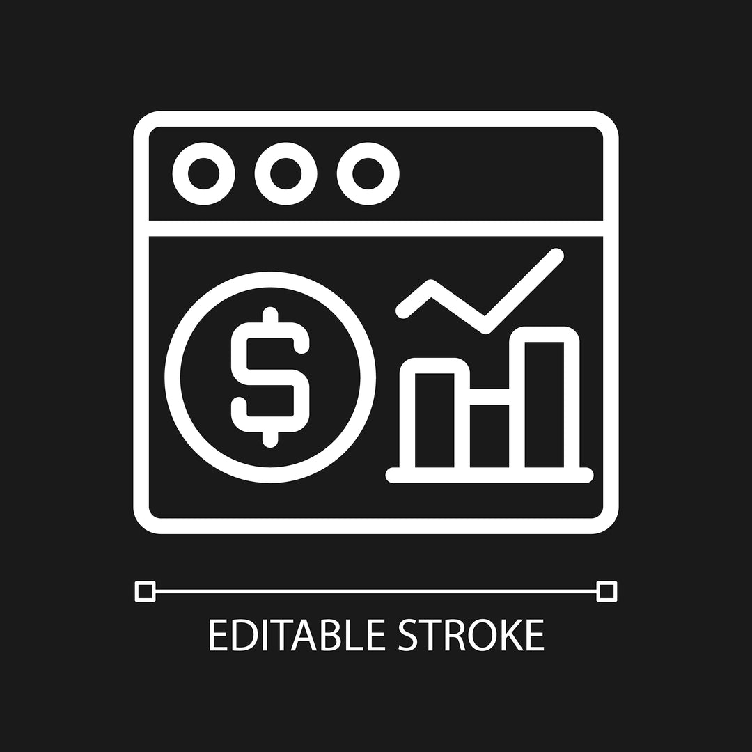 Data mining linear pixel perfect icons set for dark and light mode