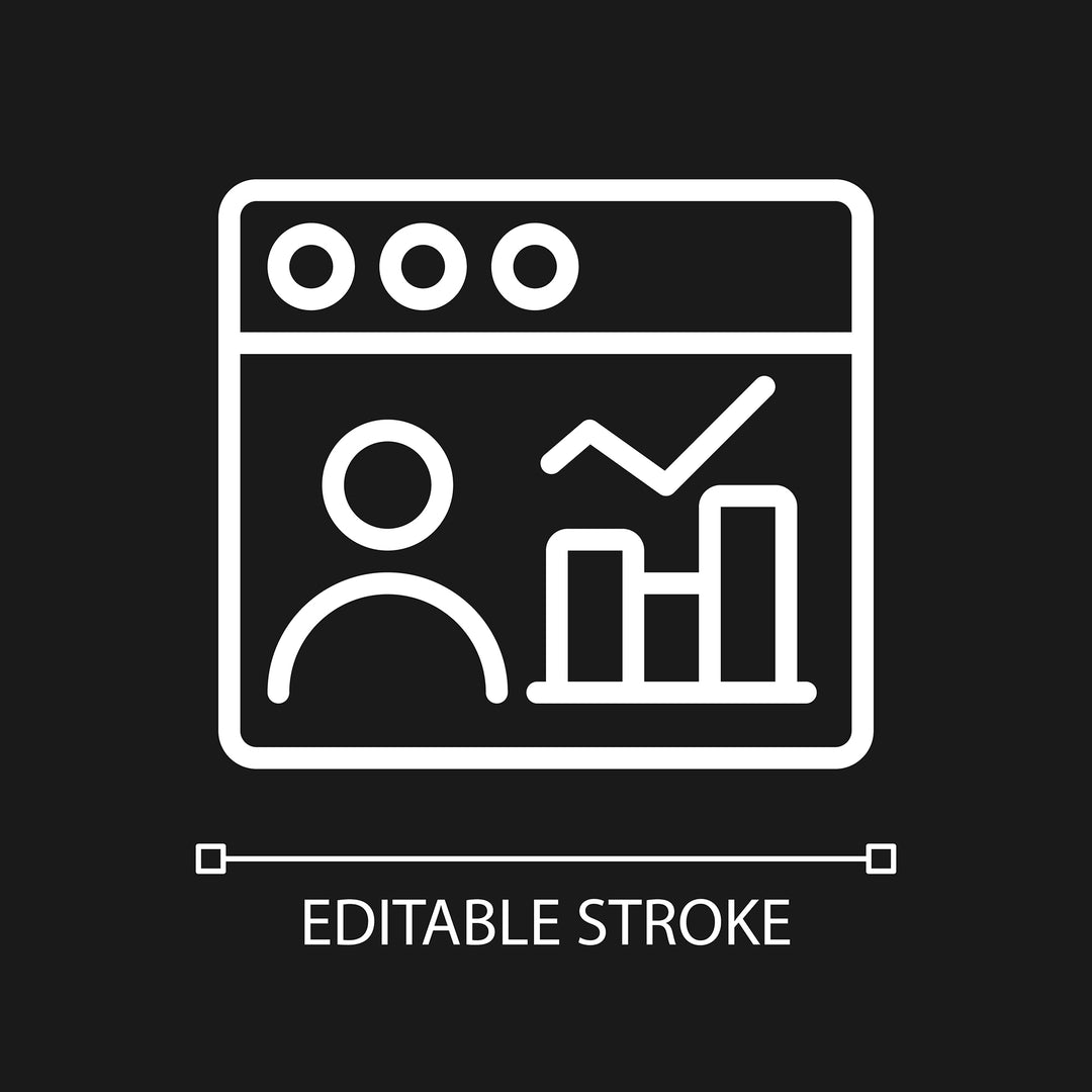 Data mining linear pixel perfect icons set for dark and light mode