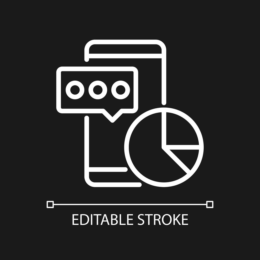 Data mining linear pixel perfect icons set for dark and light mode