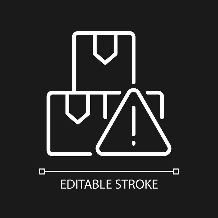 Smuggling linear icons set for dark and light mode