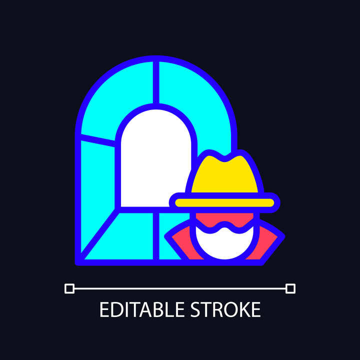 Smuggling light and dark theme RGB color icons set