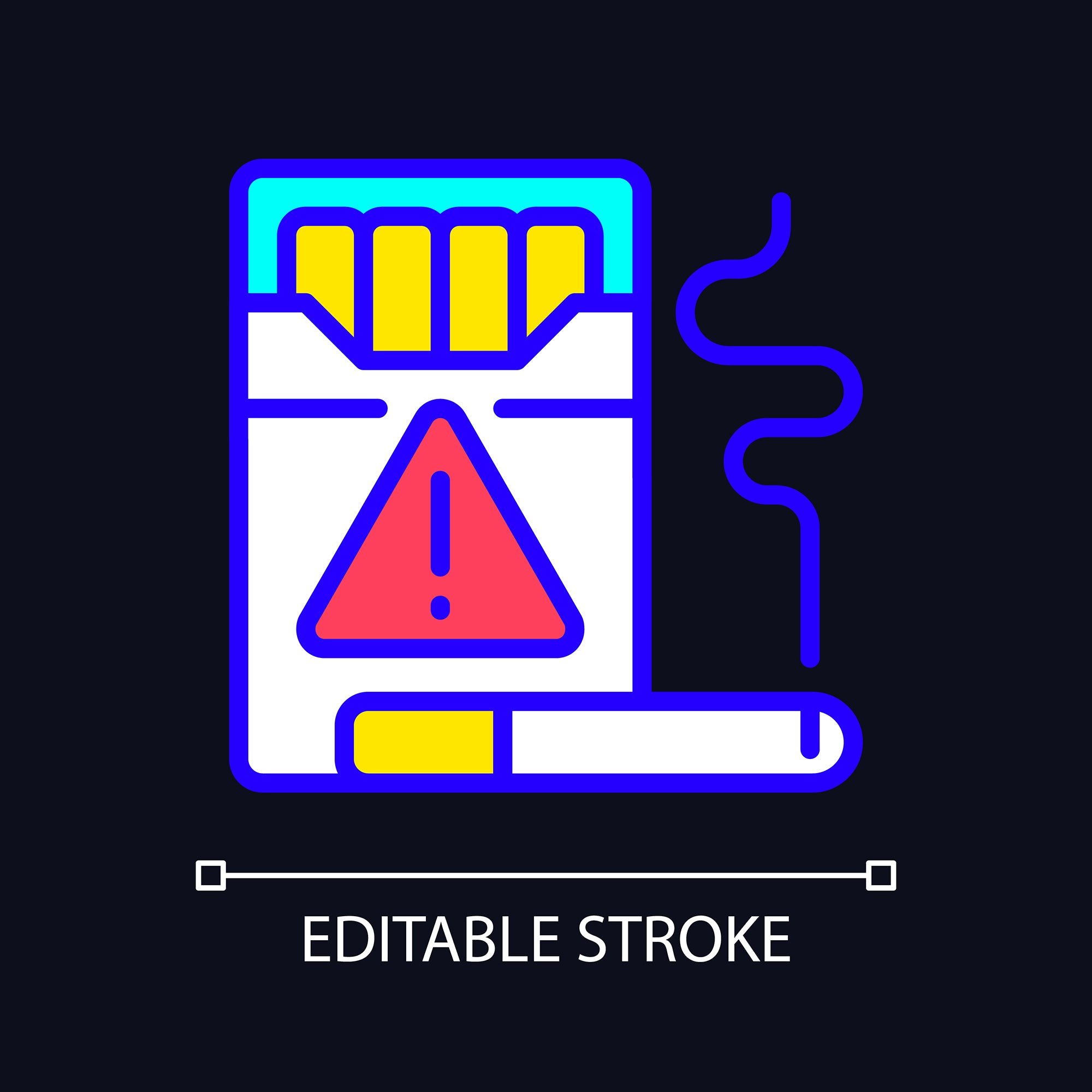Smuggling light and dark theme RGB color icons set