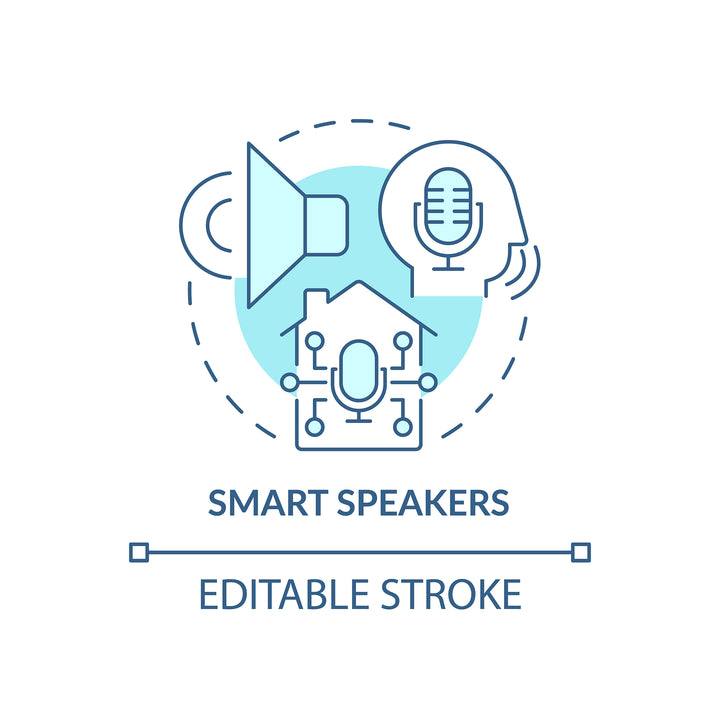Smart technologies concept icons set