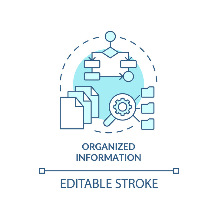 SEO optimization concept icons bundle