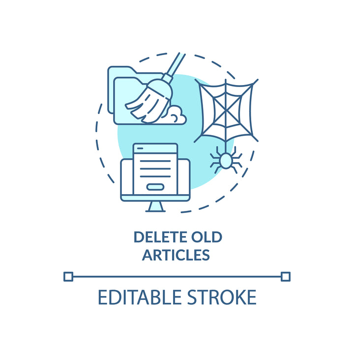 SEO optimization concept icons bundle