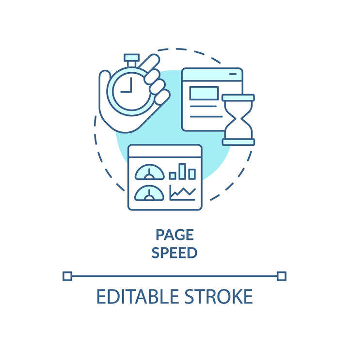 SEO optimization concept icons bundle