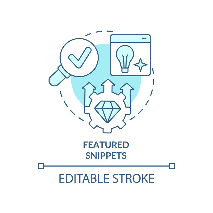 SEO optimization concept icons bundle