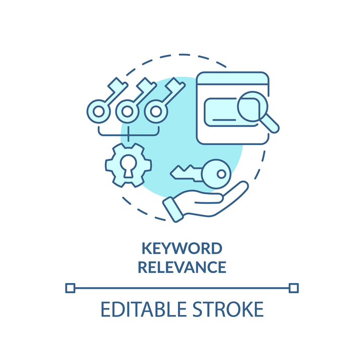 SEO optimization concept icons bundle