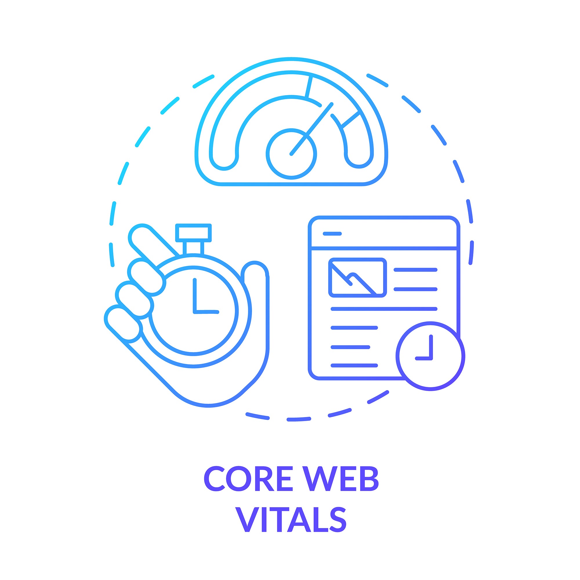 SEO optimization concept icons bundle