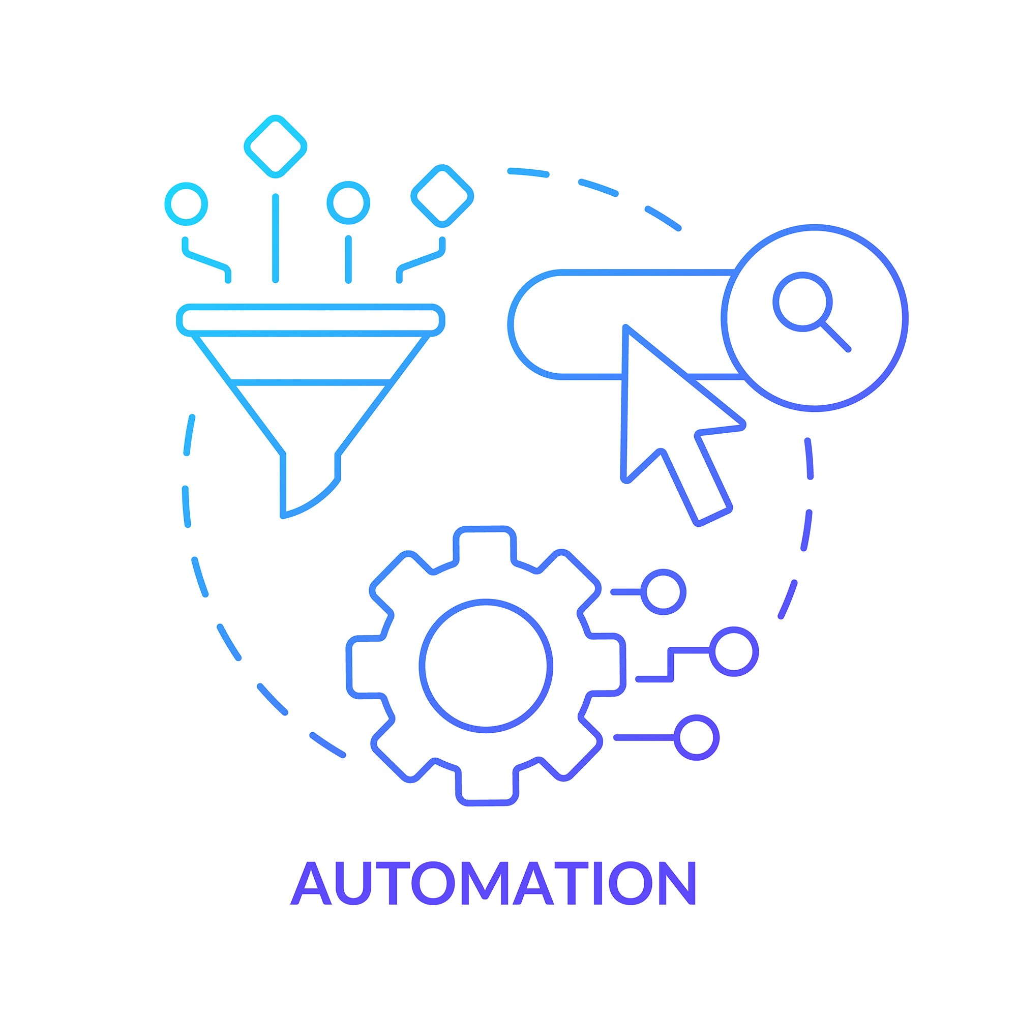 SEO optimization concept icons bundle