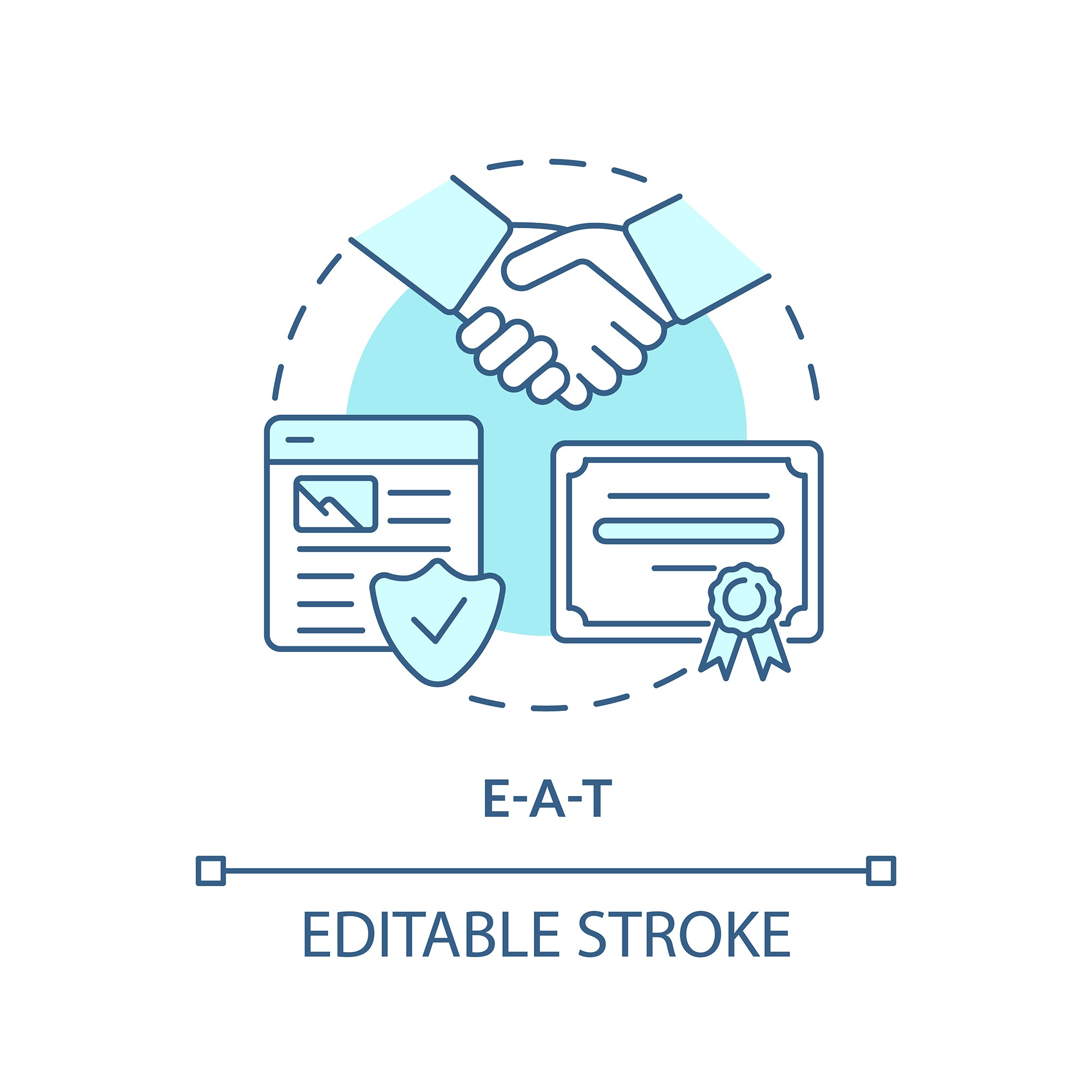 SEO optimization concept icons bundle