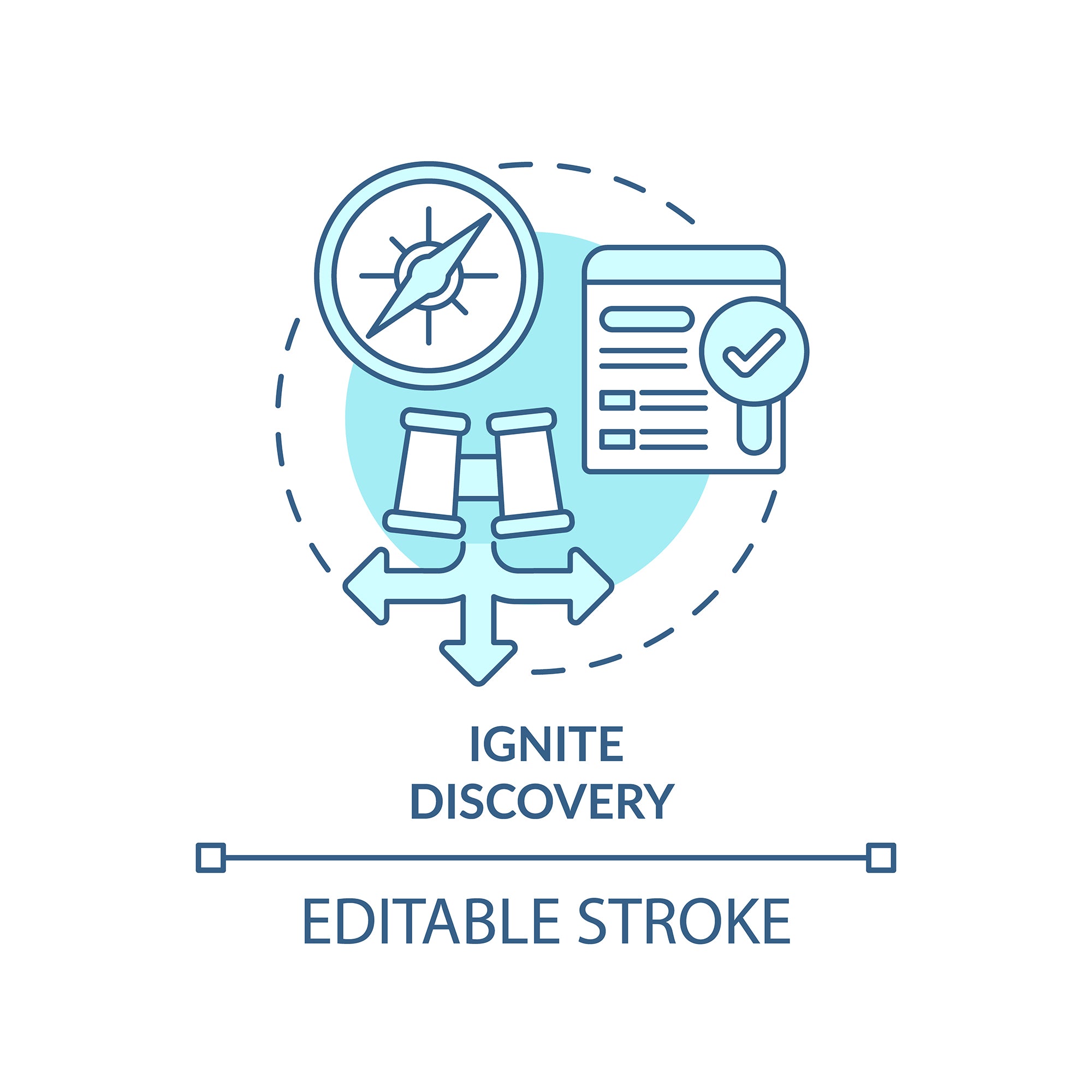SEO optimization concept icons bundle
